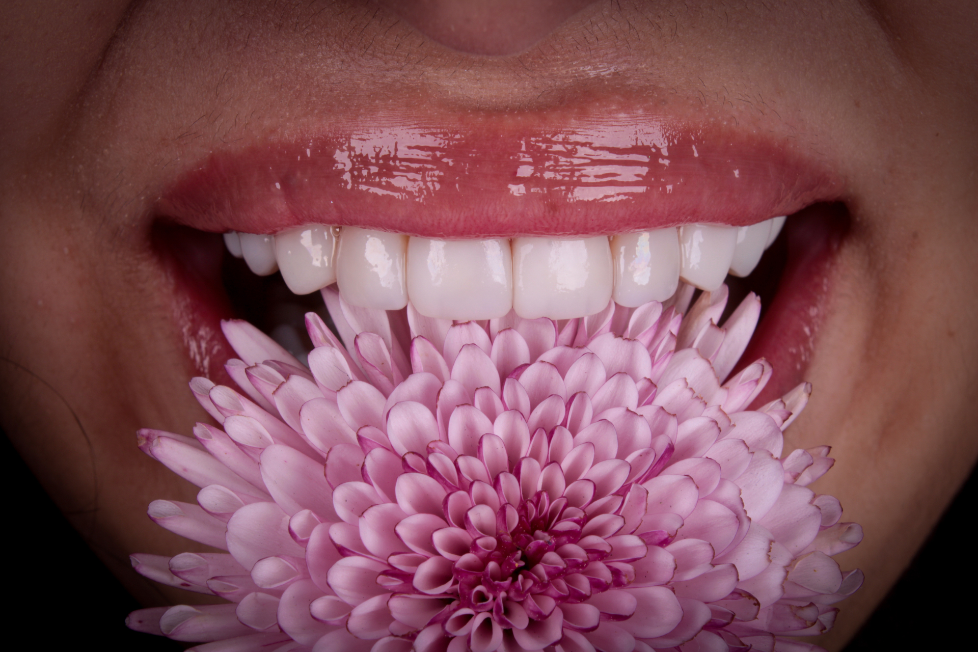 Sorriso com flores — 3